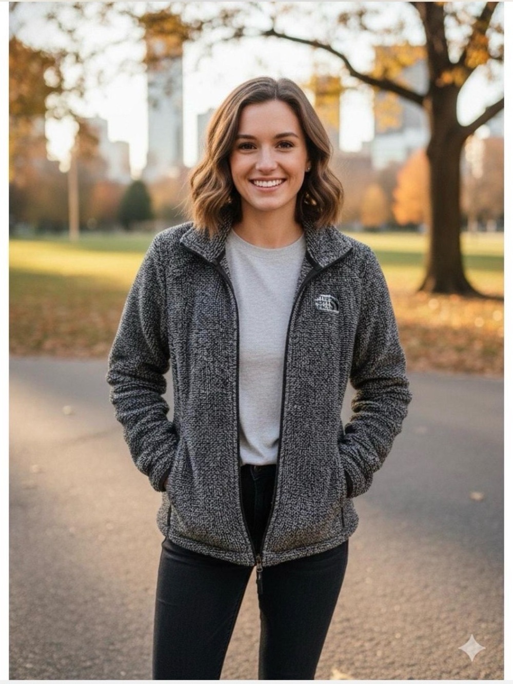 THE NORTH FACE Fleece Zip Up Sweater Size M